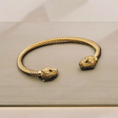 Snake Head Cuff Bangle