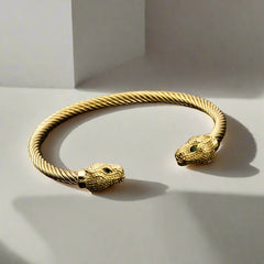 Snake Head Cuff Bangle