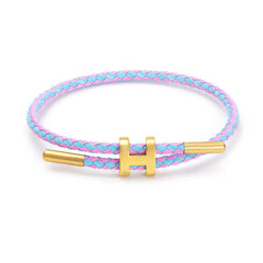 H Letter Woven Bracelet