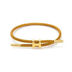 H Letter Woven Bracelet